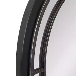 Kirklands Home Audubon Wood Arch Wall Mirror, 24x36 in. Black Clearance