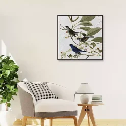 Kirklands Home Audubon Indigo Bird Framed Canvas Art Print