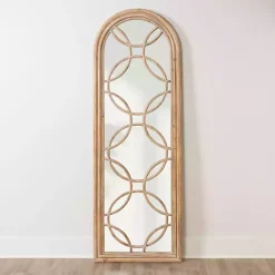Kirklands Home Aurora Natural Overlay Leaner Mirror