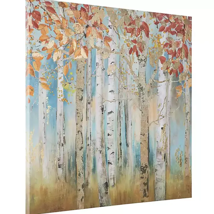 Kirklands Home Autumn Birch Trees Canvas Art Print Multi Online