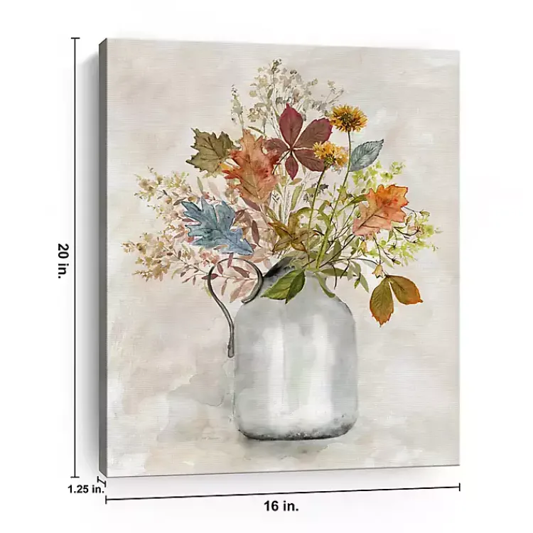 Fall>Kirklands Home Autumn Bouquet Canvas Art Print, 16x20 in. Multi