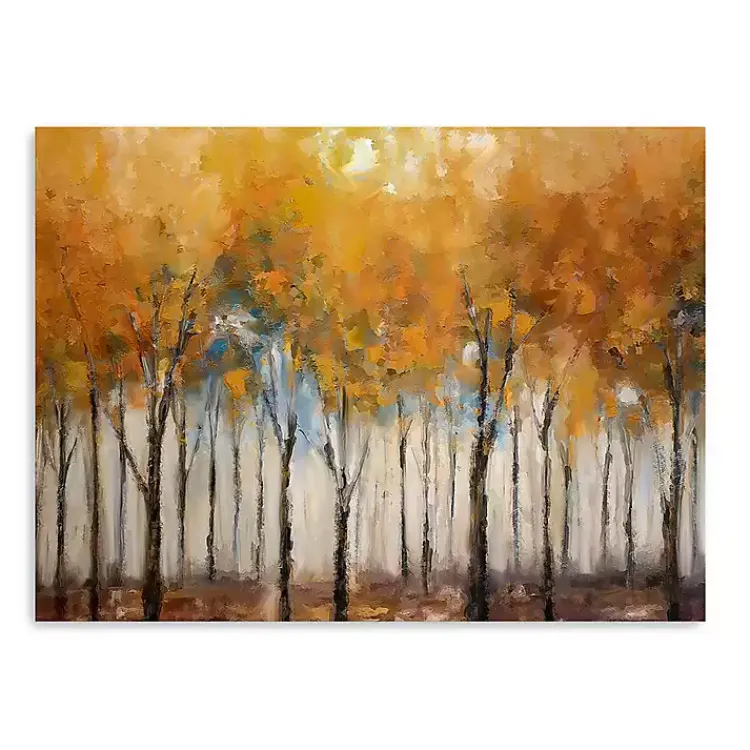 Fall>Kirklands Home Autumn Forest Canvas Art Print, 40x30 in. Orange