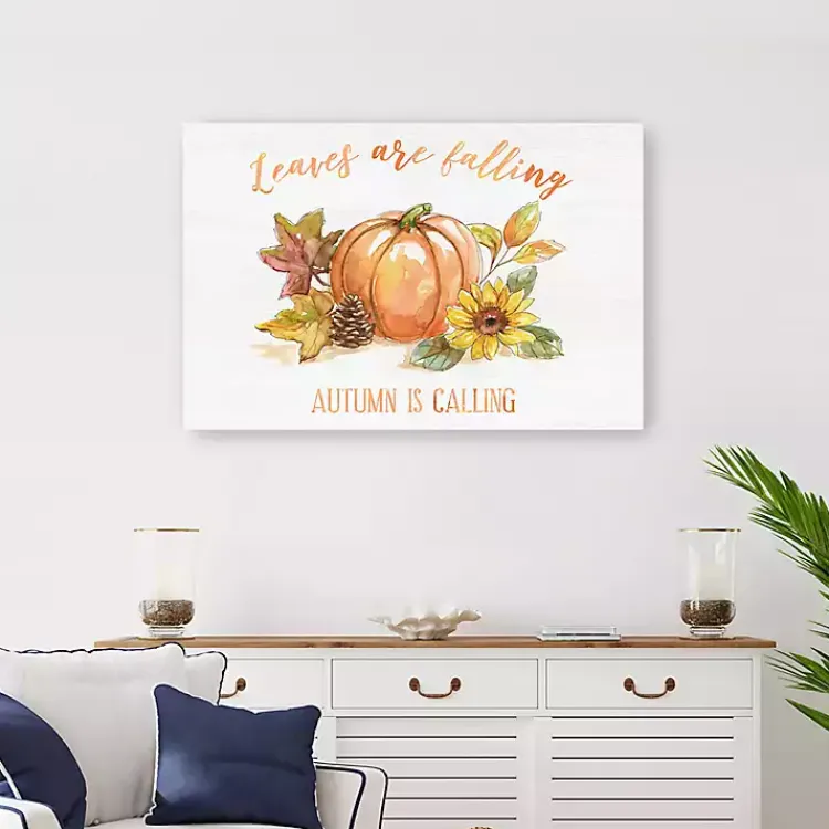 Fall>Kirklands Home Autumn is Calling Canvas Art Print, 24x36