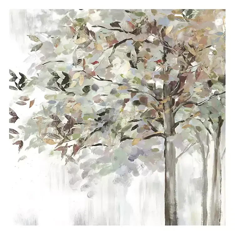 Kirklands Home Autumn Leaves Neutral Giclee Canvas Art, 30x30 in.