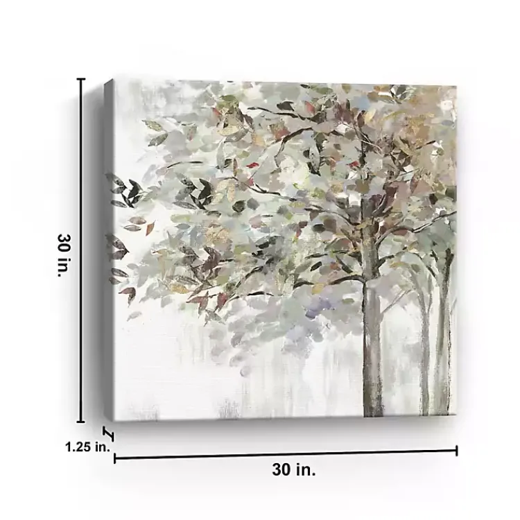 Kirklands Home Autumn Leaves Neutral Giclee Canvas Art, 30x30 in.