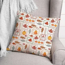 Fall>Kirklands Home Autumn Patchwork Indoor/Outdoor Pillow