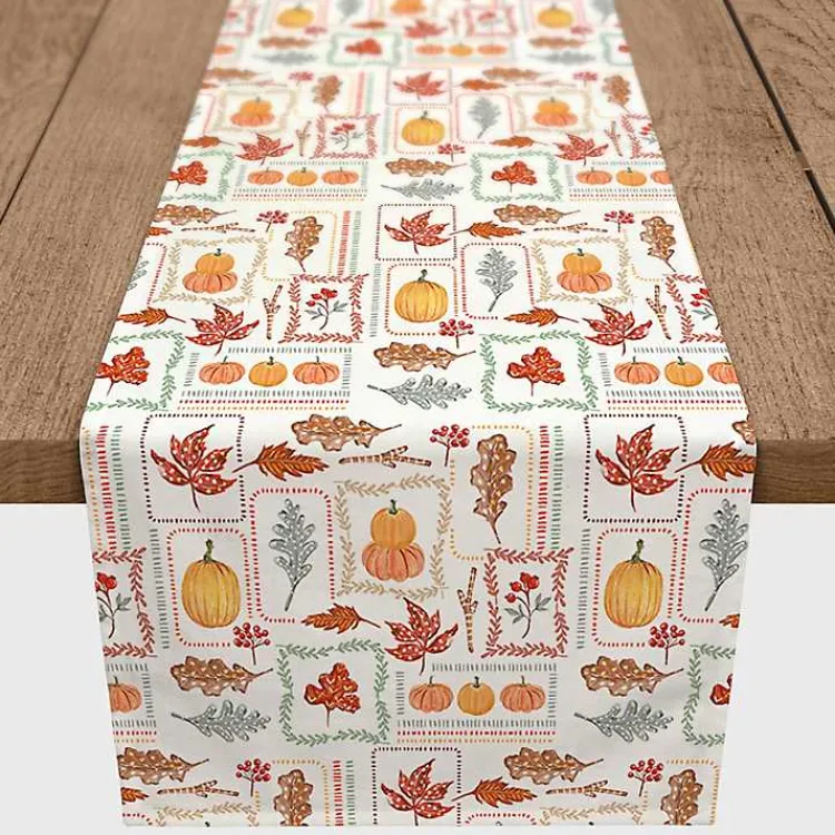 Fall>Kirklands Home Autumn Patchwork Table Runner, 90 in.