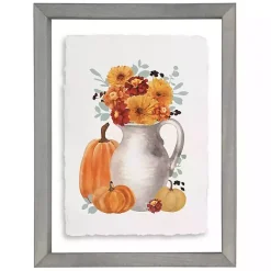 Fall>Kirklands Home Autumn Pitcher Bouquet Framed Art Print Multi