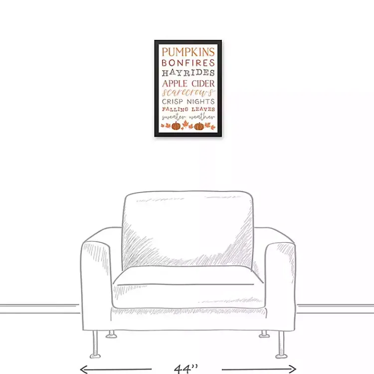Fall>Kirklands Home Autumn Things Framed Canvas Art Print