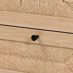 Kirklands Home Ava Light 3-Drawer Cabinet Brown Clearance