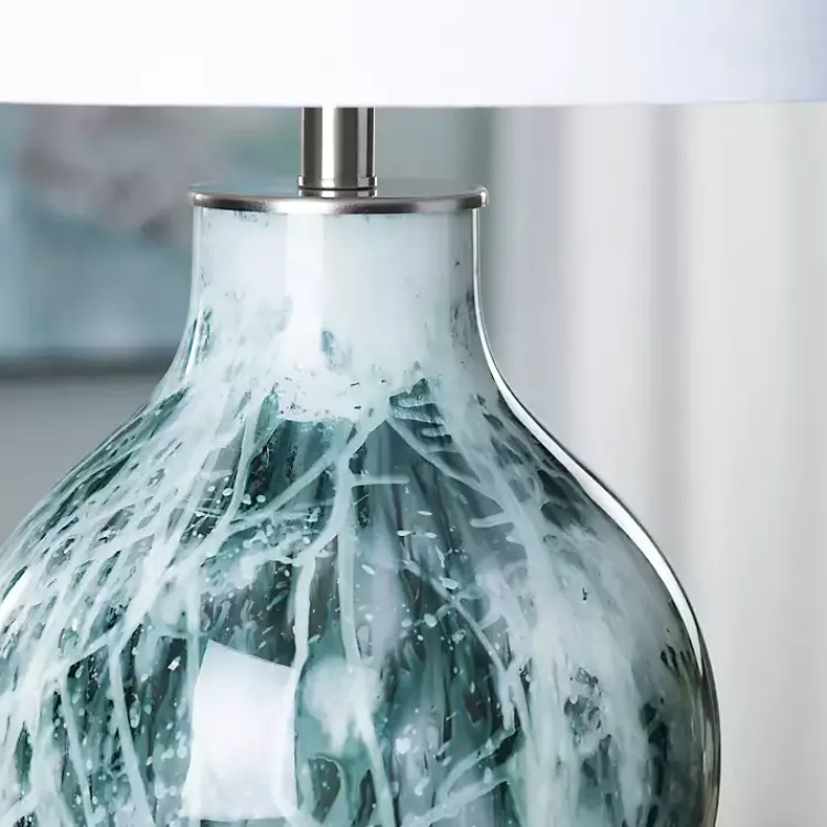 Kirklands Home Azure Blue Ocean Table Lamp White Sale