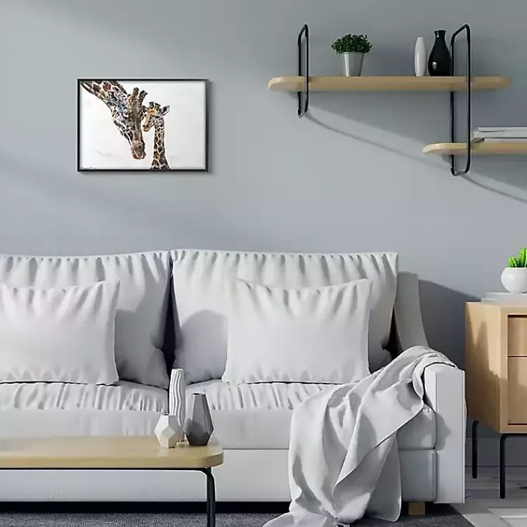 Kirklands Home Baby Giraffe Watercolor Framed Art Print Hot