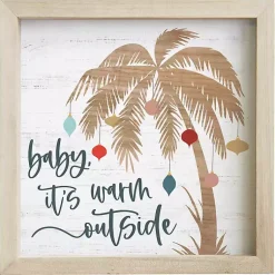 Christmas Art & Wall Decor>Kirklands Home Baby It's Warm Outside Wall Plaque