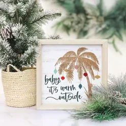 Christmas Art & Wall Decor>Kirklands Home Baby It's Warm Outside Wall Plaque