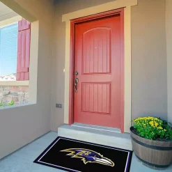 Kirklands Home Baltimore Ravens Area Rug, 3x4 Black Discount