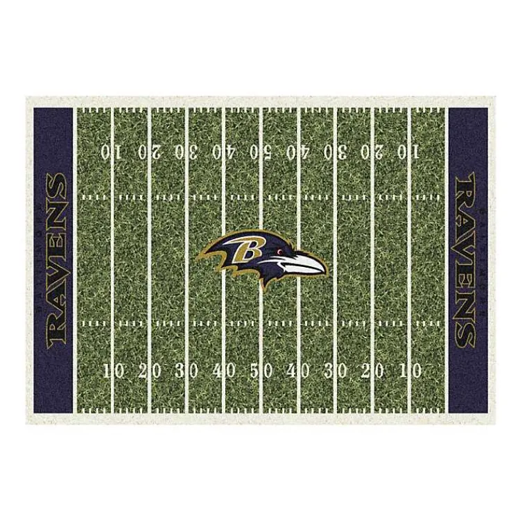 Kirklands Home Baltimore Ravens Home Field Area Rug, 6x8 Clearance