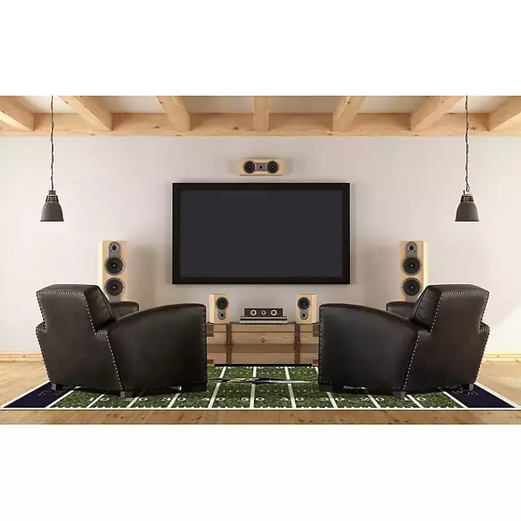 Kirklands Home Baltimore Ravens Home Field Area Rug, 6x8 Clearance
