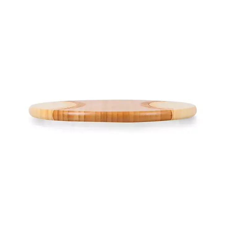 Kirklands Home Bamboo Wood Baseball Serving Board Tan