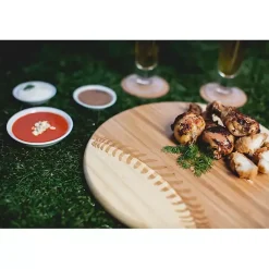 Kirklands Home Bamboo Wood Baseball Serving Board Tan
