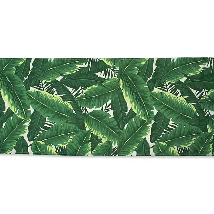 Kirklands Home Banana Leaf Outdoor Table Runner, 108 in. Green Discount