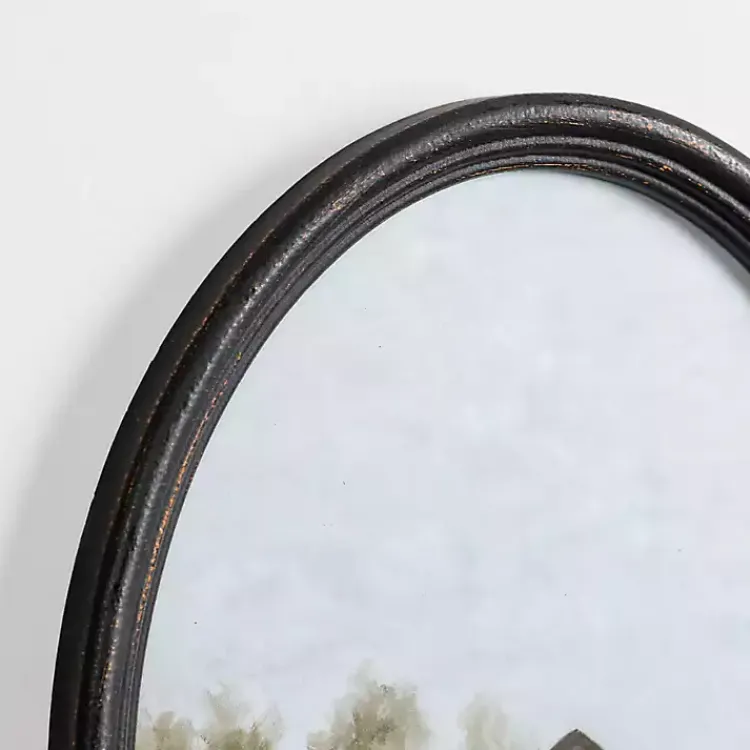 Kirklands Home Barn Landscape Oval Framed Art Print Clearance