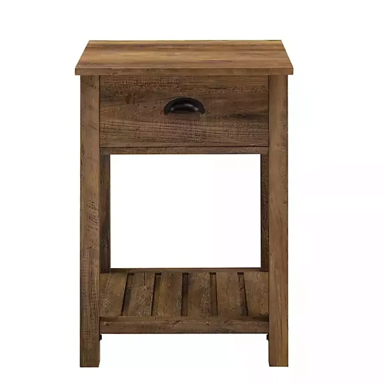 Kirklands Home Barnwood Country Accent Table Brown Clearance