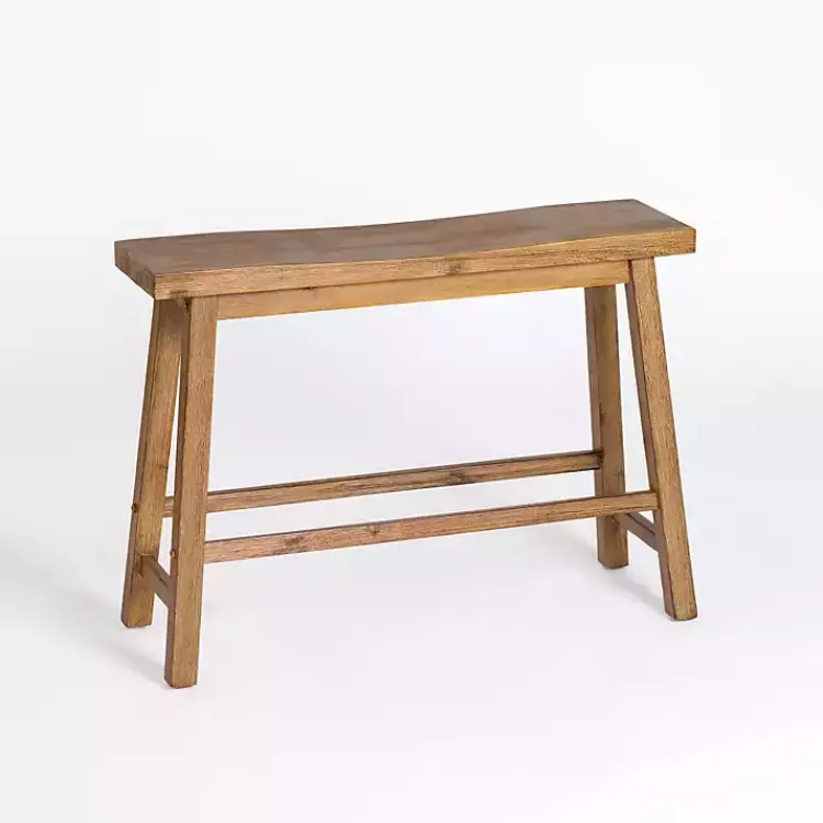 Kirklands Home Barnwood Wire Brush Sonoma Counter Bench Brown Online