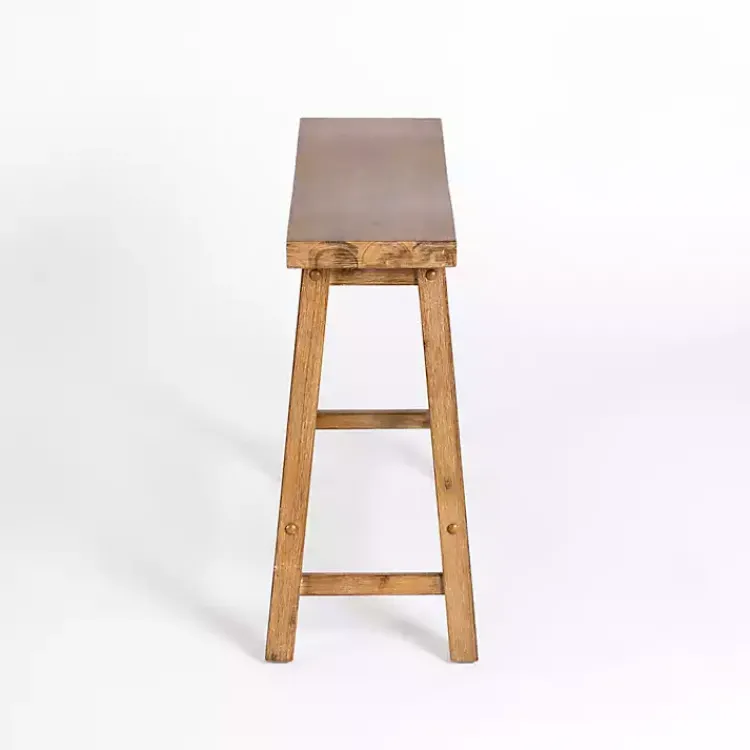Kirklands Home Barnwood Wire Brush Sonoma Counter Bench Brown Online