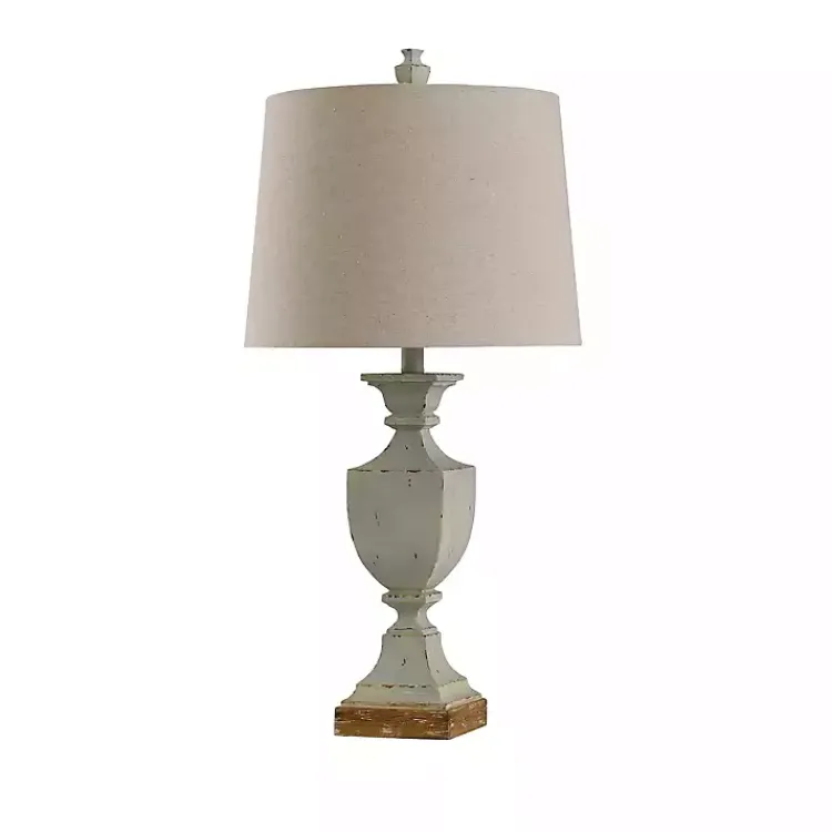 Kirklands Home Basilica Sky Farmhouse Table Lamp Tan Clearance