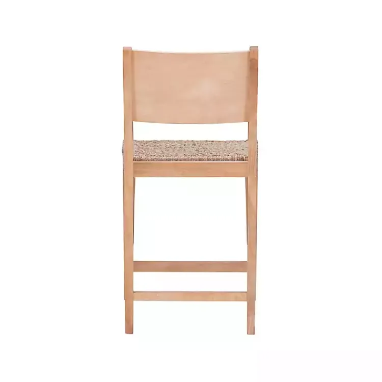 Kirklands Home Basketweave Seat Counter Stools, Set of 2 Tan