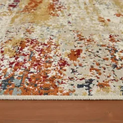 Kirklands Home Bastia Ivory Orange Accent Rug, 2x3 Multi Sale