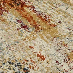 Kirklands Home Bastia Ivory Orange Area Rug, 5x7 Multi Best