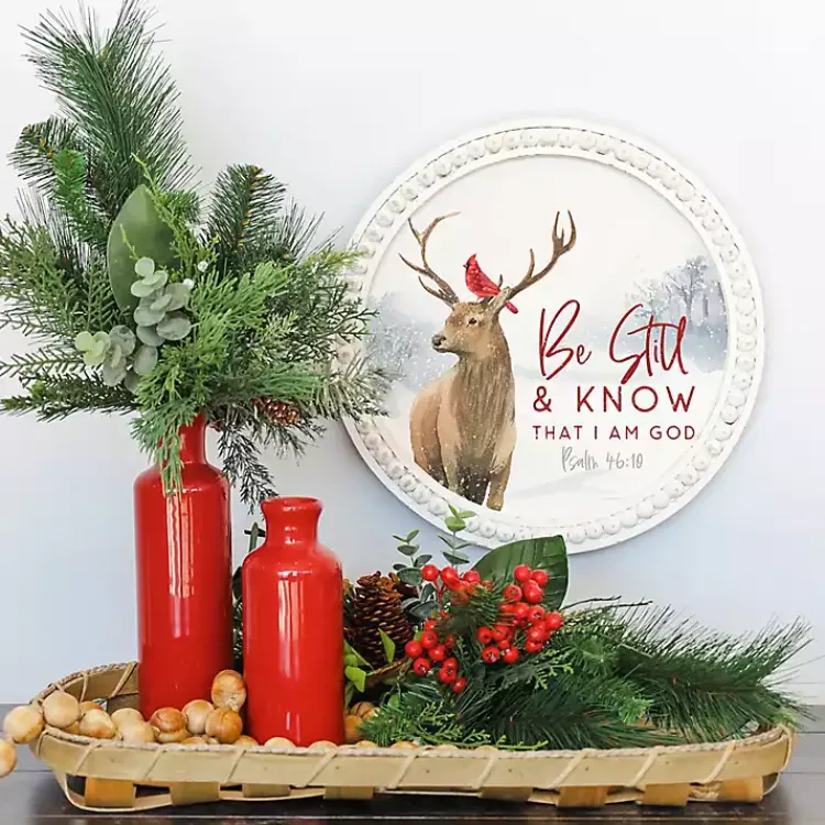 Christmas Art & Wall Decor>Kirklands Home Be Still & Know Wall Plaque
