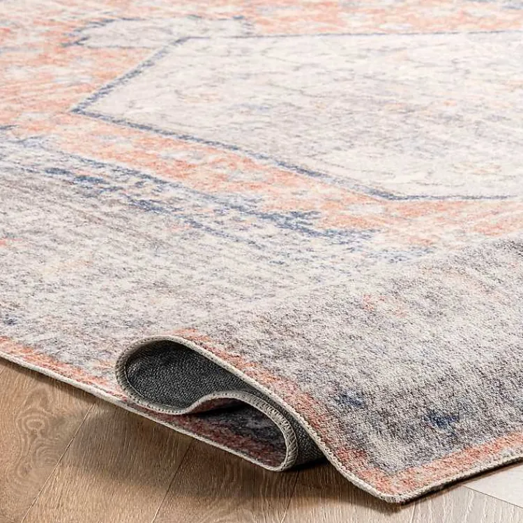 Kirklands Home Bea Distressed Vintage Washable Area Rug, 8x10 Online