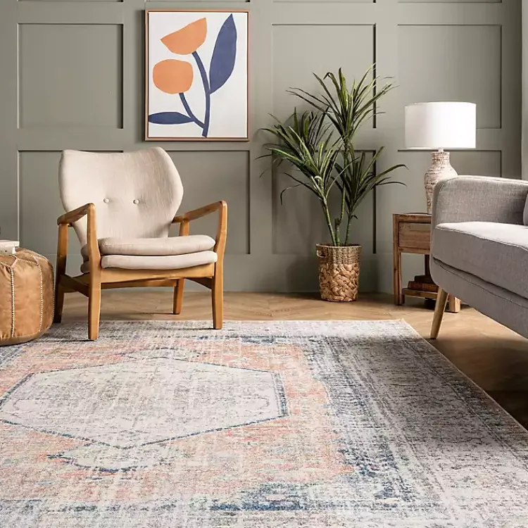 Kirklands Home Bea Distressed Vintage Washable Area Rug, 8x10 Online