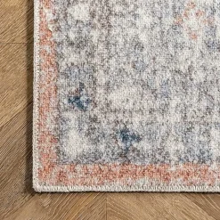 Kirklands Home Bea Distressed Vintage Washable Area Rug, 5x8 Outlet
