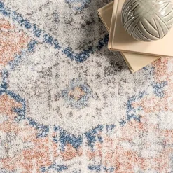 Kirklands Home Bea Distressed Vintage Washable Area Rug, 5x8 Outlet