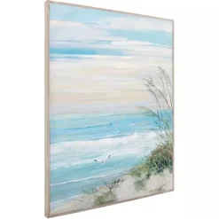 Kirklands Home Beach at Dusk Framed Art Print by Sally Swatland Blue Hot