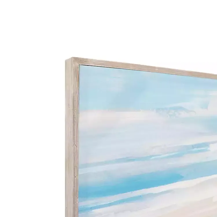 Kirklands Home Beach at Dusk Framed Art Print by Sally Swatland Blue Hot