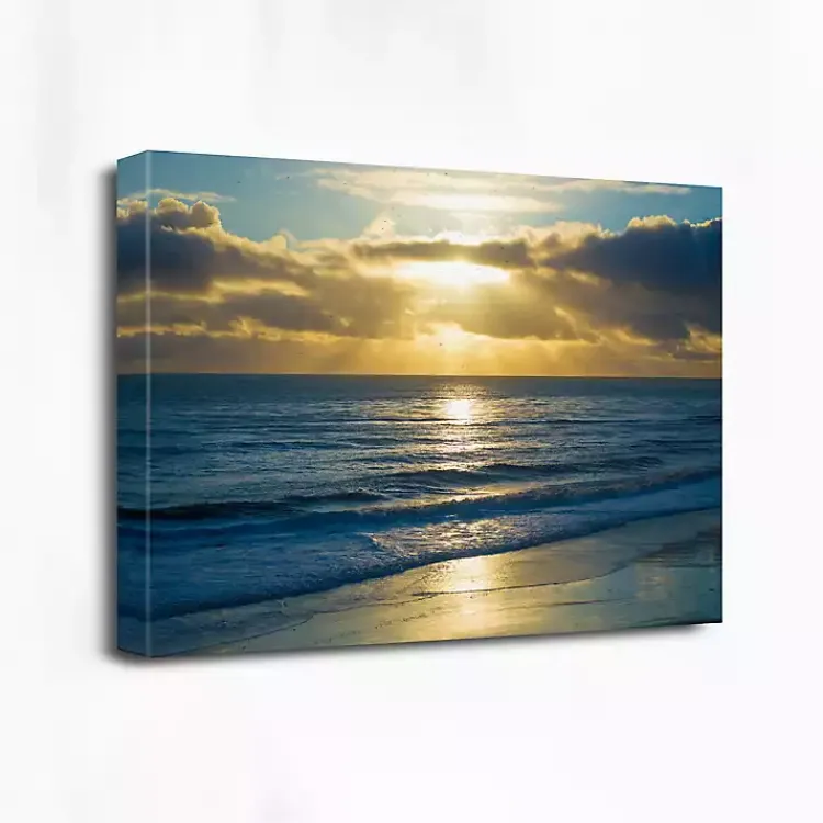 Kirklands Home Beach Sunset Surfers Canvas Art Print Outlet