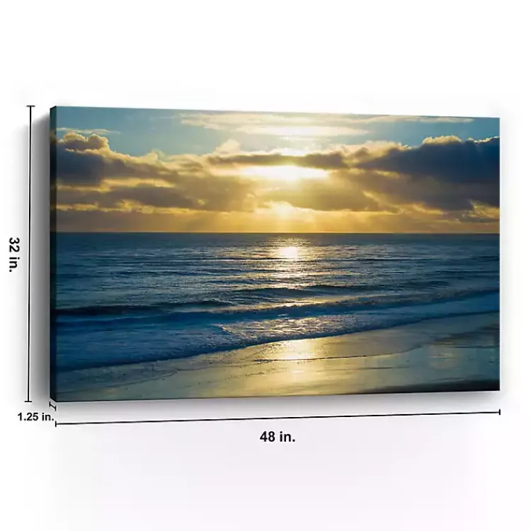 Kirklands Home Beach Sunset Surfers Canvas Art Print Outlet
