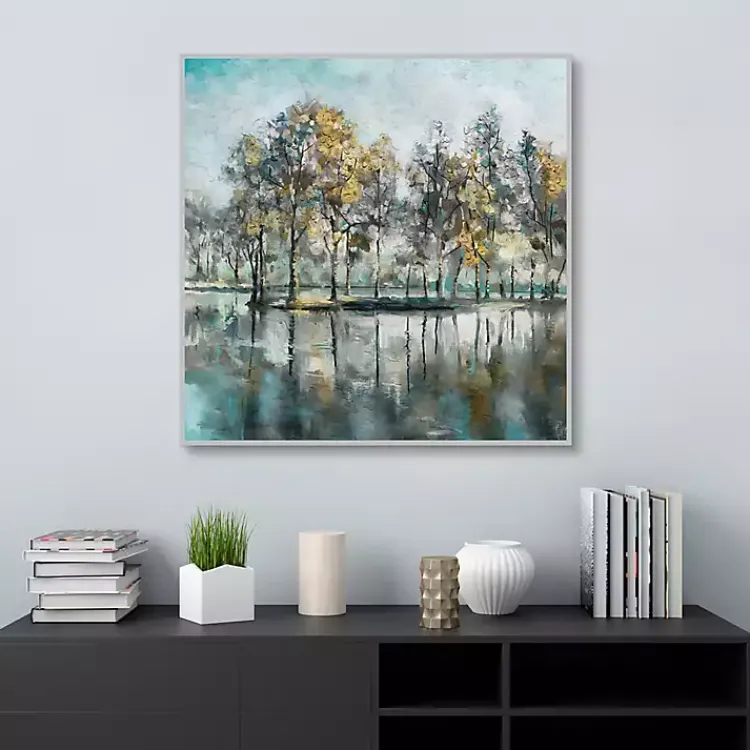 Kirklands Home Beckoning Tree Grove Framed Canvas Art