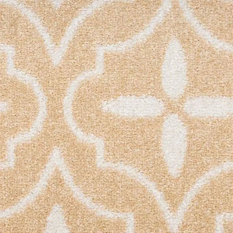 Kirklands Home Beige & Ivory Quatrefoil Indoor/Outdoor Rug, 8x10 Discount