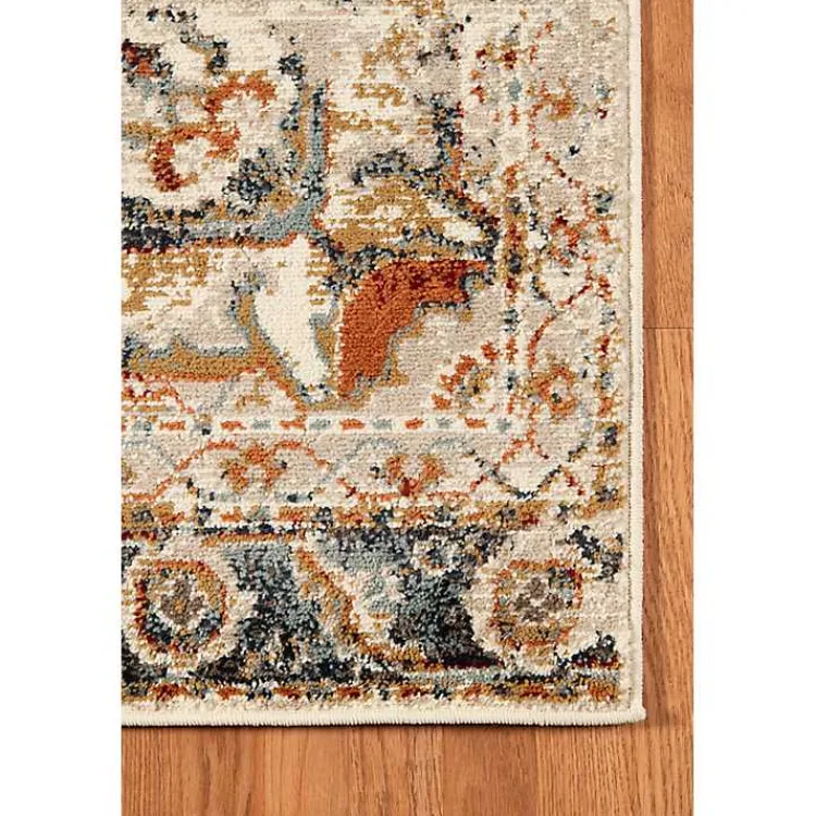 Kirklands Home Beige and Gold Medallion Area Rug, 5x7 Outlet