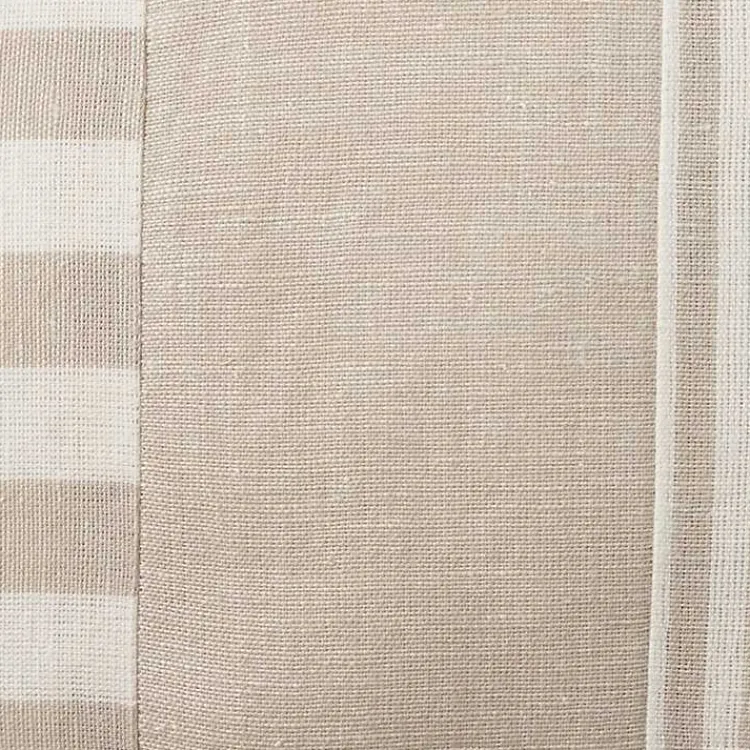 Pillows>Kirklands Home Beige Asymmetrical Stripes Lumbar Pillow Tan