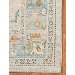 Kirklands Home Beige Bohemian Area Rug, 7x9 Tan Clearance