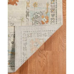Kirklands Home Beige Bohemian Area Rug, 7x9 Tan Clearance