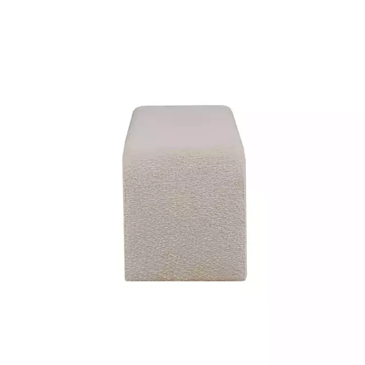 Kirklands Home Beige Boucle Waterfall Bench Brown Online