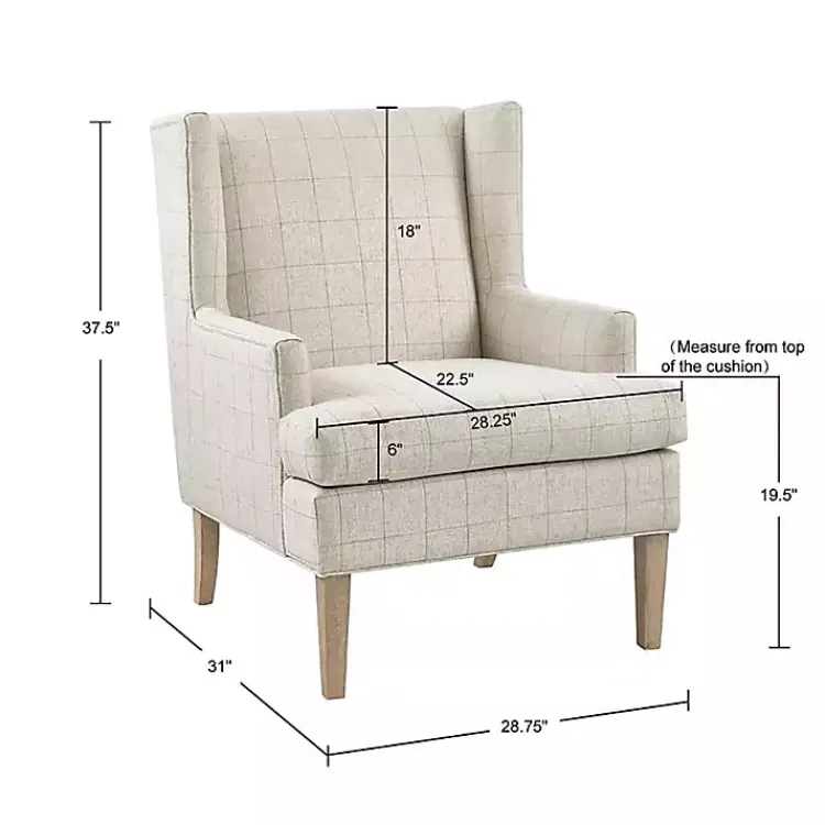 Kirklands Home Beige Decker Martha Stewart Accent Chair Brown