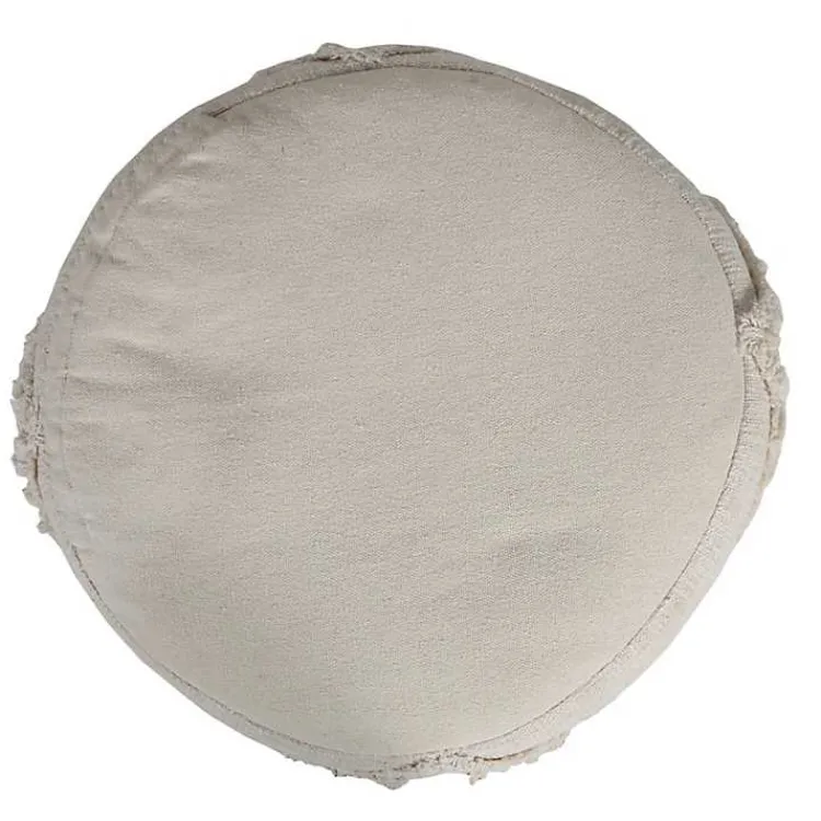 Poufs & Floor Cushions>Kirklands Home Beige Diamond Tufted Pouf Tan